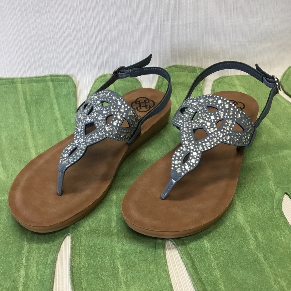 Daisy Fuentes New BlueThong Sandals - Picture 2 of 7